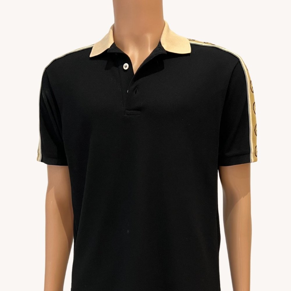 Polo With Interlocking G Stripe - image 2